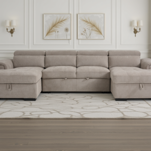Alaya Sofabed Beige U Shape Corner
