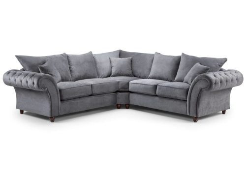 Windsor Fullback Sofa Grey Large Corner
